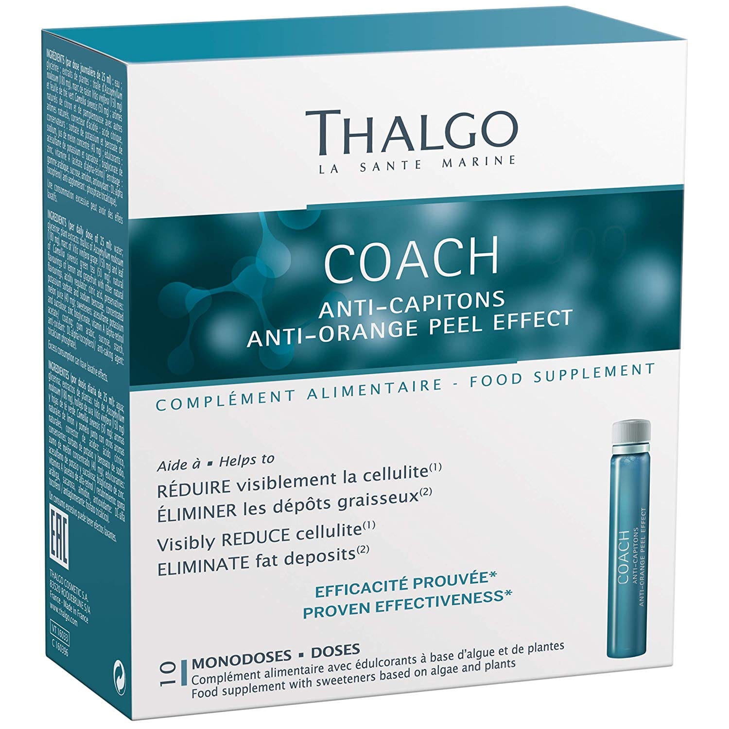 Thalgo Coach – Anticelulitic Thalgo Coach Anticelulitic pentru reducere celulita, eliminare grasimi, 10x25ml